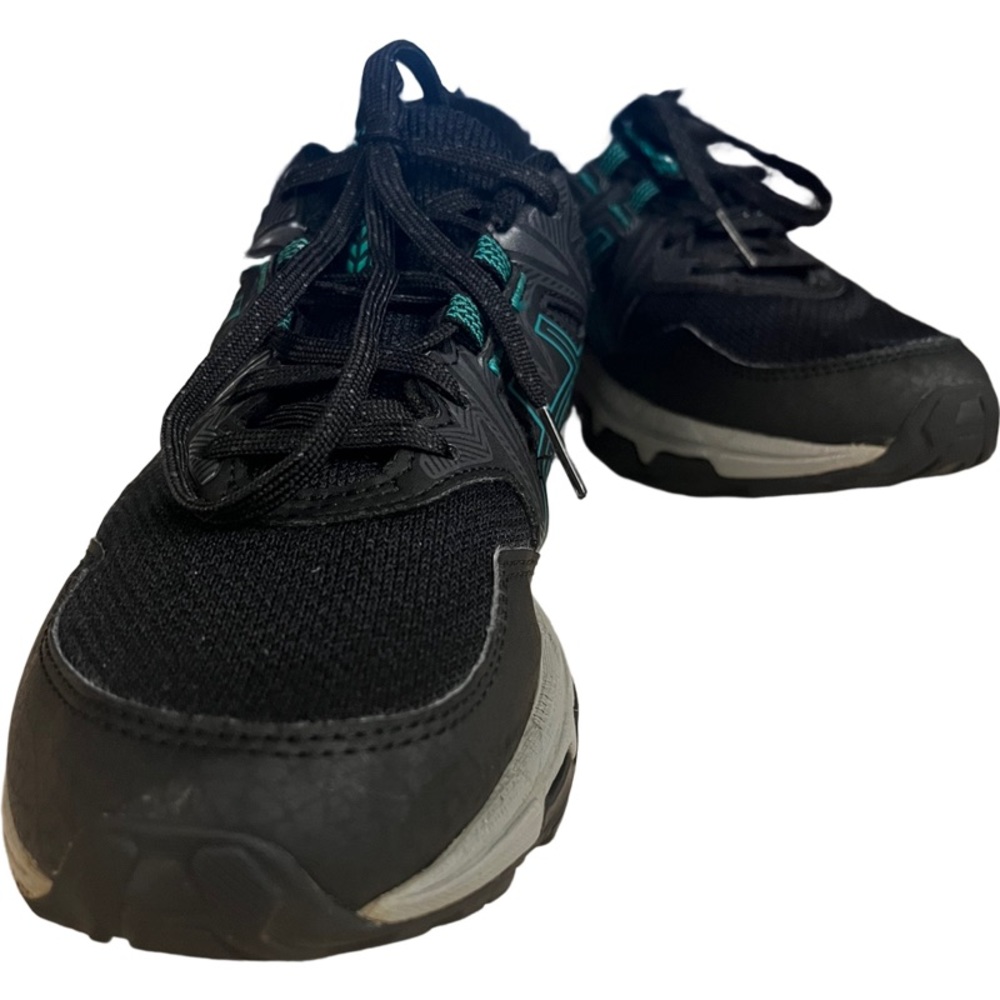 Asics Gel-Venture 8 Black and Teal Athletic Shoes - Picture 3 of 10